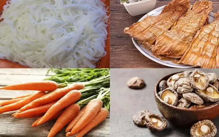 1.1. Nguyên liệu nấu bún măng chay tại nhà 1.1. Nguyên liệu nấu bún măng chay tại nhà