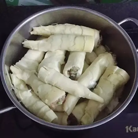 Cách làm măng nhồi thịt hấp đơn giản nhất