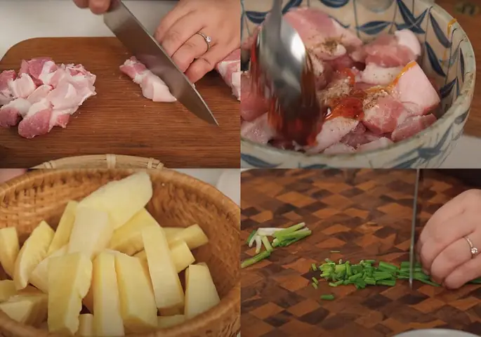 Sơ chế các nguyên liệu