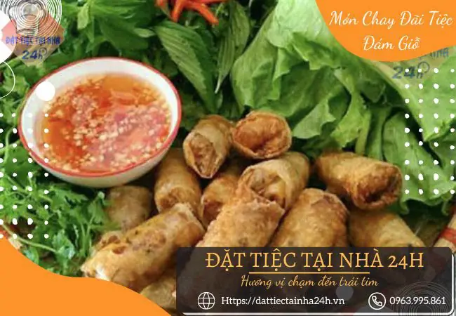 1. Món chả giò chay 1. Món chả giò chay