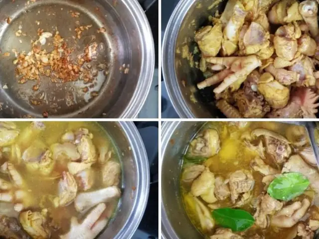 Bước 3: Xáo thịt gà Bước 3: Xáo thịt gà