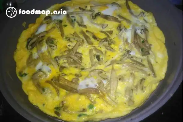 Nấm mối chiên trứng