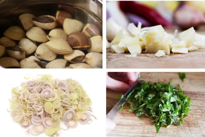 Bước 1: Sơ chế nguyên liệu làm nghêu xào sả ớt Bước 1: Sơ chế nguyên liệu làm nghêu xào sả ớt