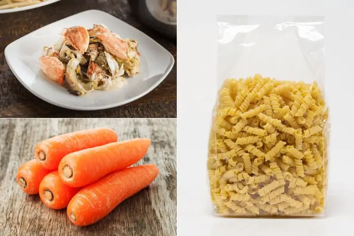 1.6. Nui với cua cho bé ăn dặm 1.6. Nui với cua cho bé ăn dặm