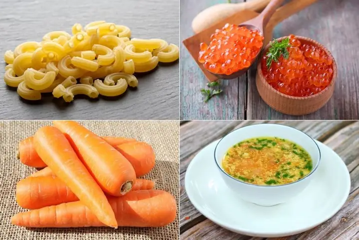 1.9. Nui trứng cá, cà rốt 1.9. Nui trứng cá, cà rốt