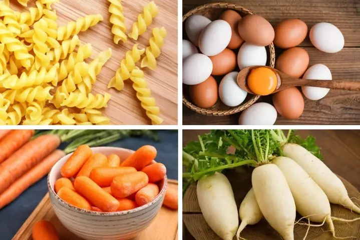 1Nui xào trứng cho bé ăn dặm 1Nui xào trứng cho bé ăn dặm