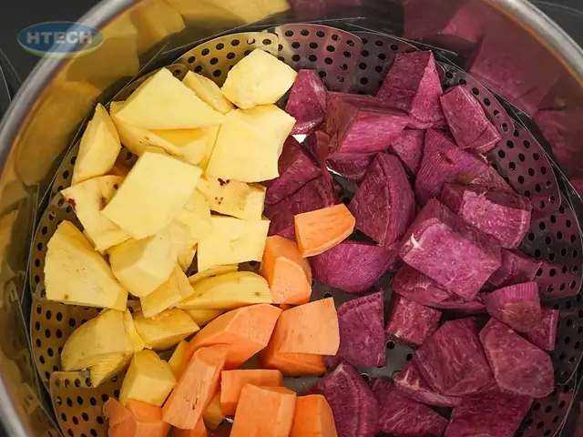 3. Sơ chế nguyên liệu nấu chè khoai lang 3. Sơ chế nguyên liệu nấu chè khoai lang