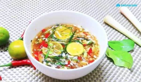 Công thức nước mắm chấm ốc hương