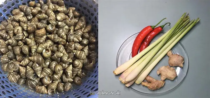 Cách nấu ốc hút Quảng Ngãi