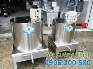 Bộ Nồi hầm xương bằng điện, nồi nấu nước lèo bằng điện,nồi nấu phở bằng điện sản xuất Việt Cường Thịnh