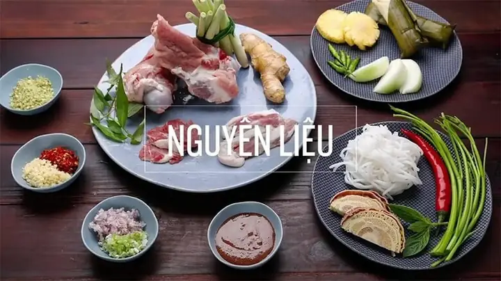 Nguyên liệu để nấu phở bò miền Trung chuẩn vị