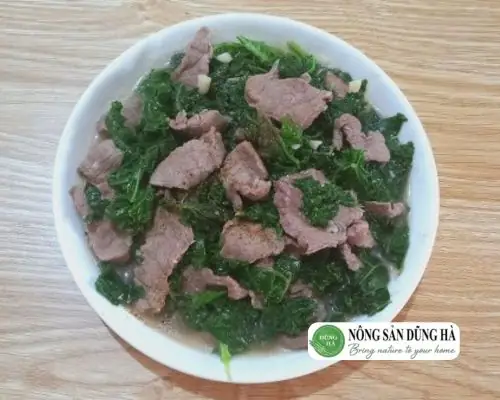 Cải Kale xào thịt bò Cải Kale xào thịt bò