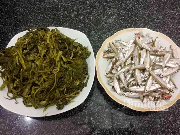 Độc đáo hương vị canh dưa sắn nấu tép, món ngon mộc mạc vùng đất Tổ