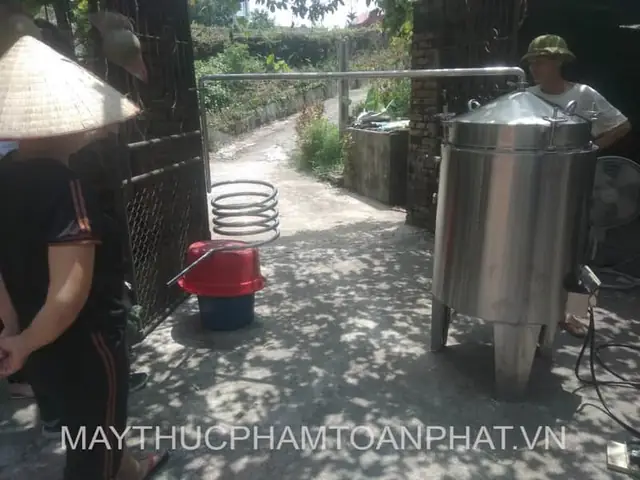 cách nấu rượu gạo công nghiệp