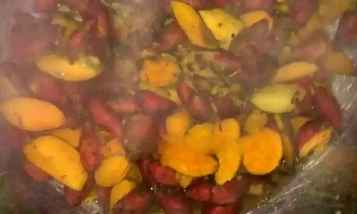 Bước 1: Chuẩn bị khoai lang