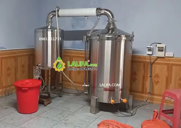 Bước 4: Nấu rượu khoai lang