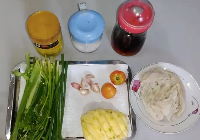 Chuẩn bị nguyên liệu