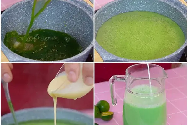 Nấu Nước Sâm Lá Dứa