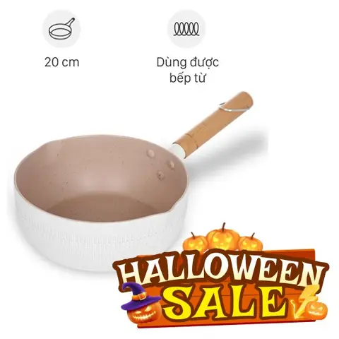 Chảo nhôm sâu chống dính đáy từ Delites RLN-5020