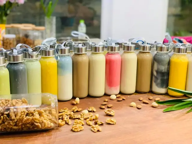 cách nấu sữa hạt bằng máy ranbem