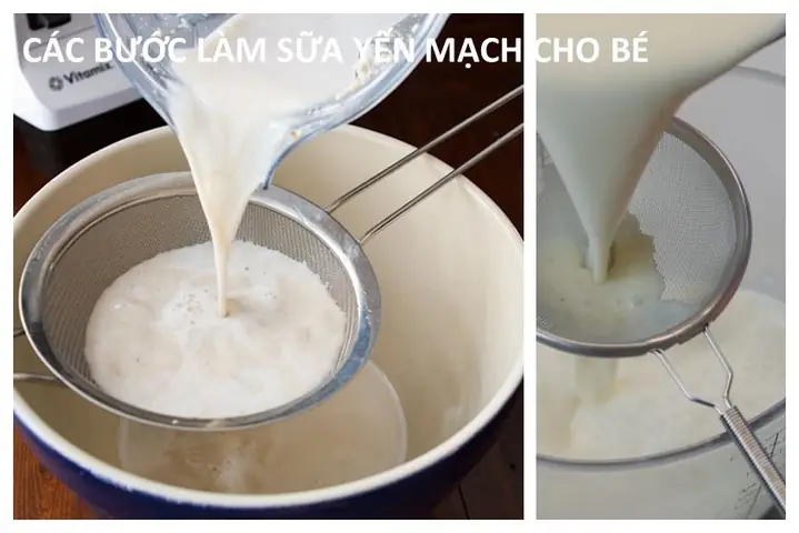 Sữa yến mạch cho bé