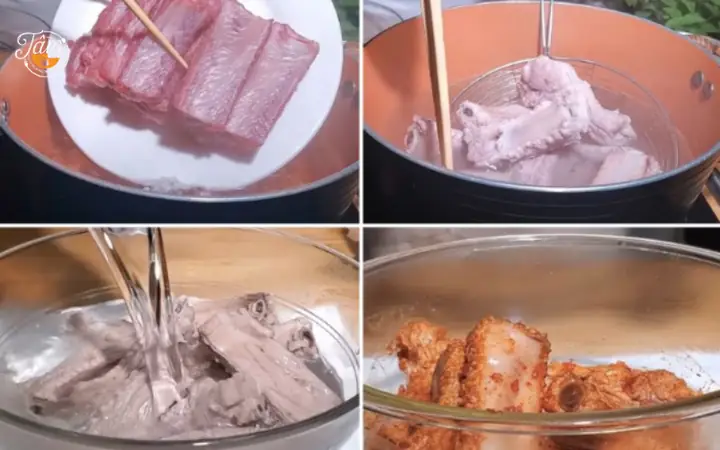 2. Cách chế biến món sườn nấu pate 2. Cách chế biến món sườn nấu pate