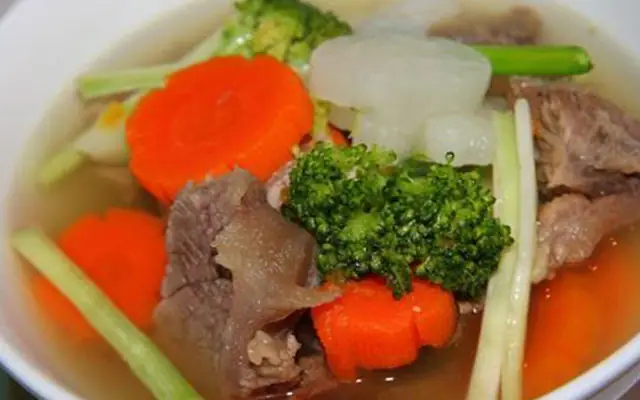 cách làm suop gân bò