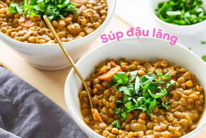 Súp đậu lăng cho bé Súp đậu lăng cho bé