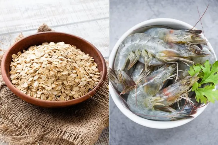 1.5. Súp yến mạch với tôm cho bé ăn dặm 1.5. Súp yến mạch với tôm cho bé ăn dặm