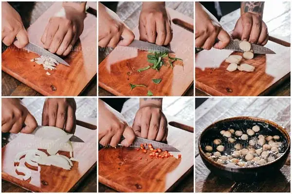 Sơ chế nguyên liệu