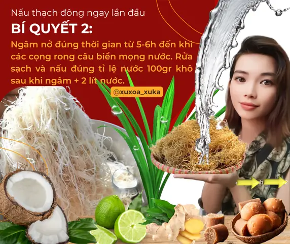 Cách nấu thạch đông từ rong biển