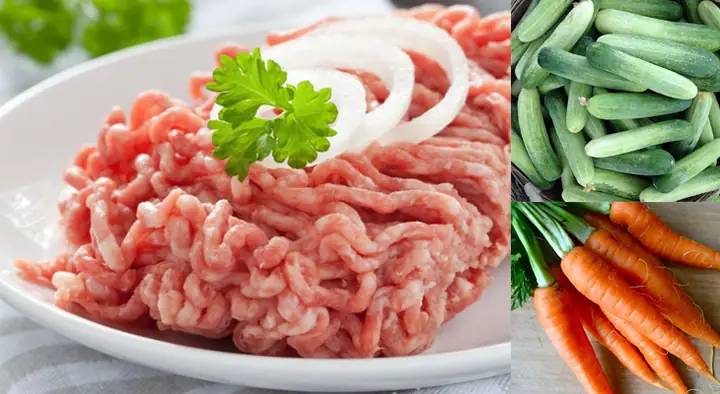 Nguyên liệu làm Canh thịt băm viên rau củCho 4 người