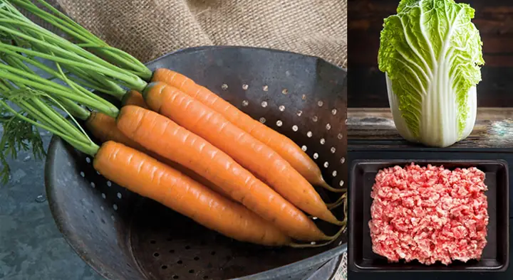 Nguyên liệu làm Canh thịt băm cải thảoCho 4 người