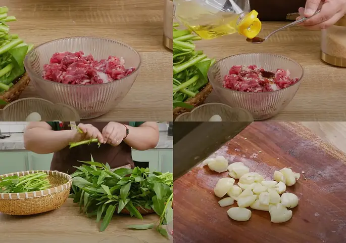 Sơ chế các nguyên liệu