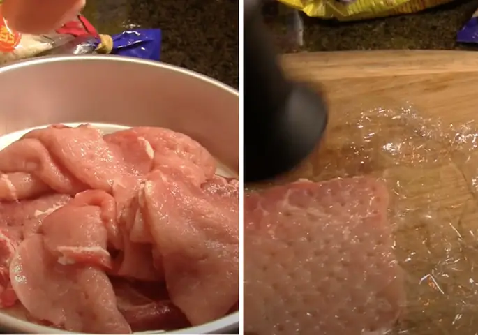 Sơ chế thịt heo