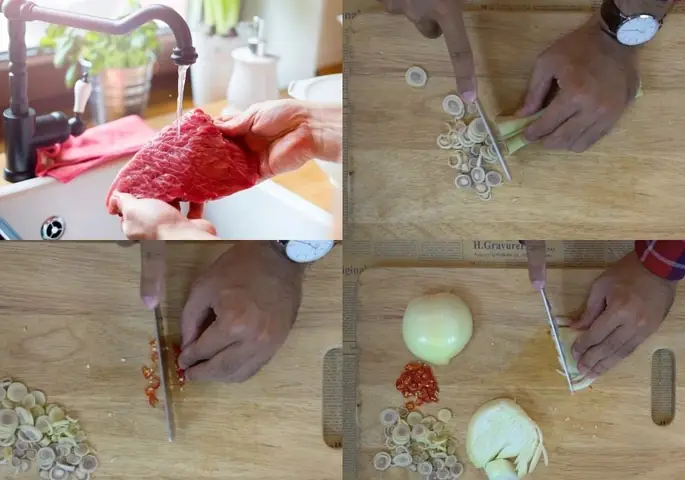 Sơ chế nguyên liệu