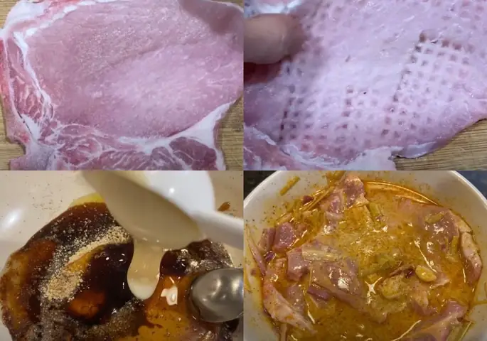 Sơ chế và tẩm ướp sườn