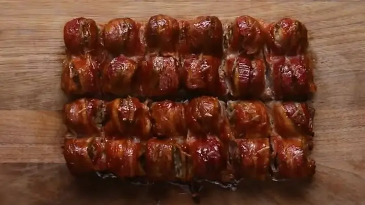 Nem nướng với thịt xông khói