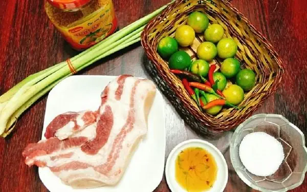 Chuẩn bị nguyên liệu