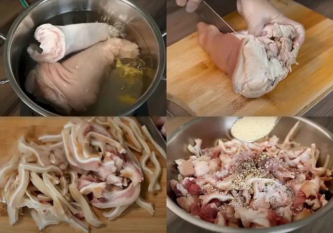 Sơ chế các nguyên liệu