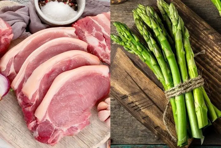 1.9. Cháo thịt heo ăn dặm với măng tây