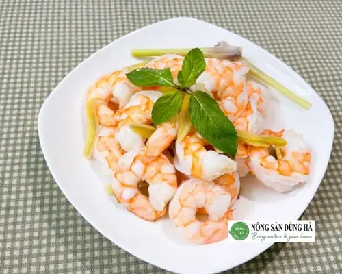 Bước 3: Hấp tôm nõn