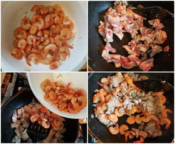 1. Cách làm tôm rim thịt ba chỉ nước dừa