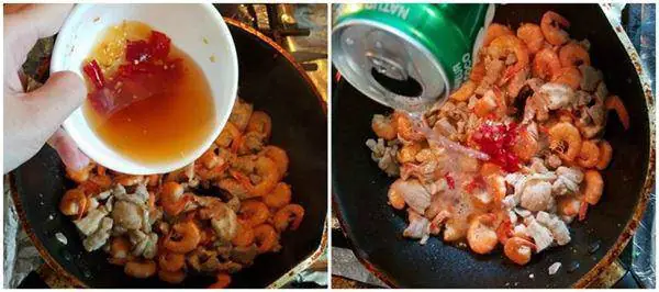 1. Cách làm tôm rim thịt ba chỉ nước dừa