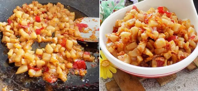 Bước 3: Làm tóp mỡ chua ngọt