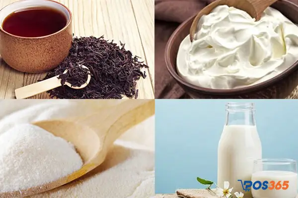 Cách pha trà sữa với whipping cream