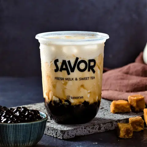 Trân châu đen caramel Abby 200g