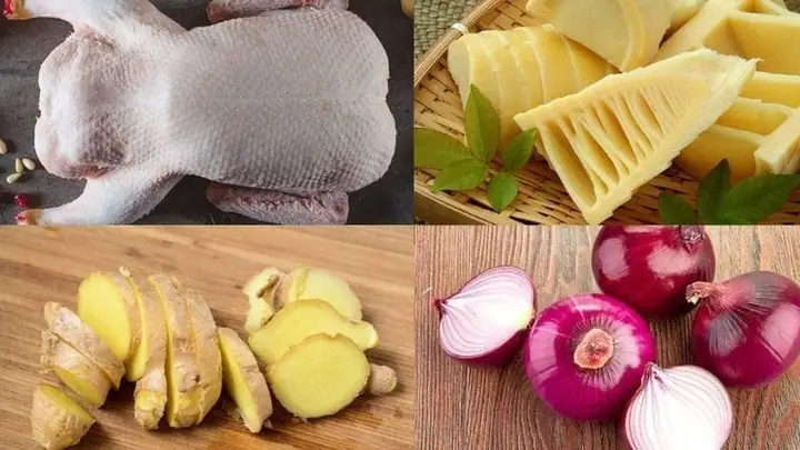 CHUẨN BỊ ĐẦY ĐỦ NGUYÊN LIỆU LÀM MÓN VỊT NẤU MĂNG