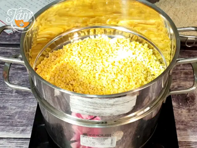 Bước 2: Đồ đậu xanh