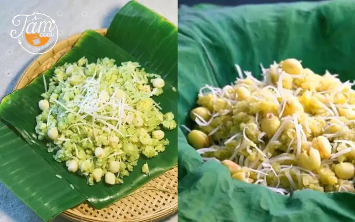 Nấu xôi cốm Nấu xôi cốm